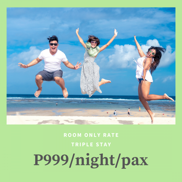 Triple Stay Room Only at Patio Pacific Boracay